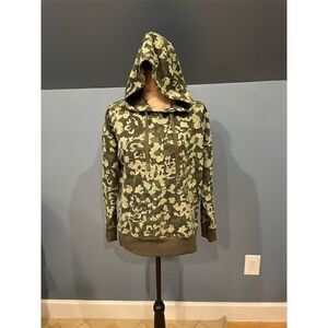 Athletic Works Women's Camouflage Hoodie Green Size S Casual Soft Fabric